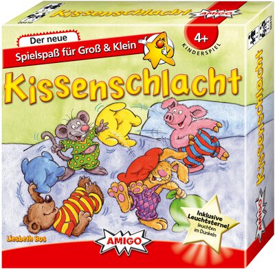 All details for the board game Kissenschlacht and similar games