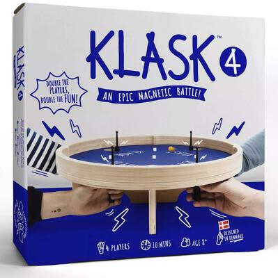 All details for the board game KLASK 4 and similar games