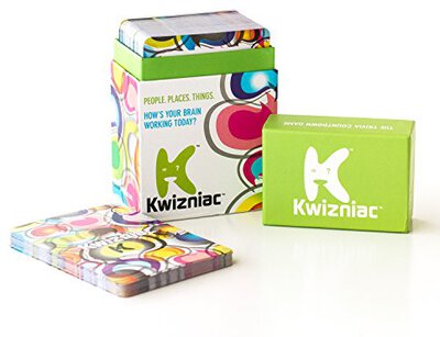 All details for the board game Kwizniac and similar games