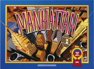 All details for the board game Manhattan and similar games