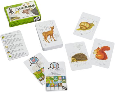 All details for the board game Manimals and similar games