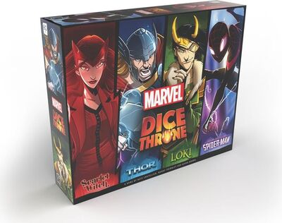 Order Marvel Dice Throne: Scarlet Witch v. Thor v. Loki v. Spider-Man at Amazon