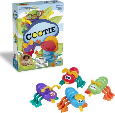 All details for the board game Cootie and similar games