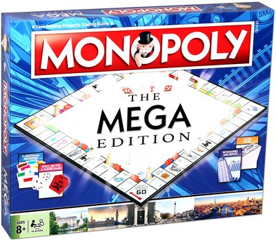 All details for the board game Monopoly: The Mega Edition and similar games