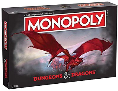 All details for the board game Monopoly: Dungeons & Dragons and similar games