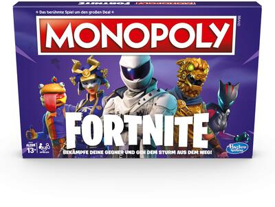All details for the board game Monopoly: Fortnite and similar games