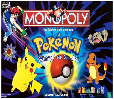 All details for the board game Monopoly: Pokémon and similar games