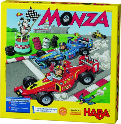 All details for the board game Monza and similar games