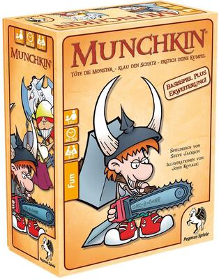 All details for the board game Munchkin 1+2 and similar games