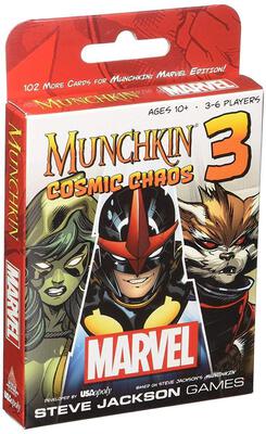 All details for the board game Munchkin Marvel 3: Cosmic Chaos and similar games