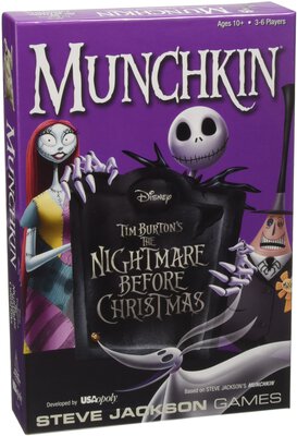 All details for the board game Munchkin The Nightmare Before Christmas and similar games
