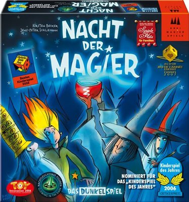 All details for the board game Nacht der Magier and similar games