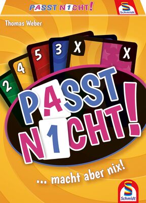 All details for the board game Passt nicht! and similar games