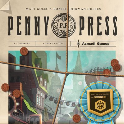 All details for the board game Penny Press and similar games