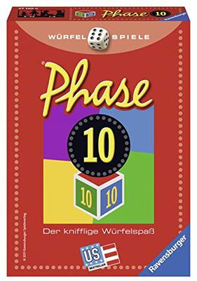 All details for the board game Phase 10 Dice and similar games