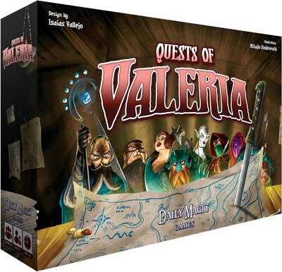 All details for the board game Quests of Valeria and similar games
