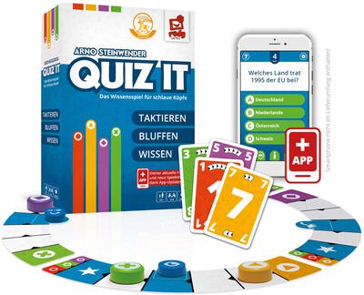 All details for the board game QUIZ IT and similar games