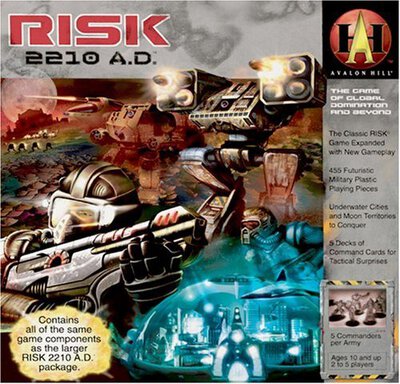All details for the board game Risk 2210 A.D. and similar games