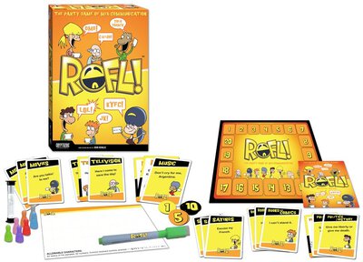 All details for the board game ROFL! and similar games