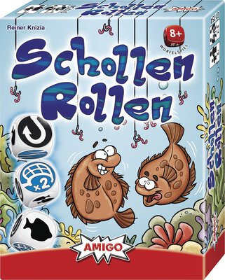 All details for the board game Schollen Rollen and similar games