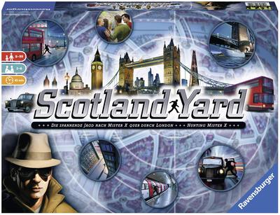 All details for the board game Scotland Yard and similar games