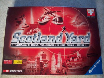 All details for the board game Scotland Yard Swiss Edition and similar games