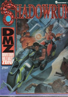All details for the board game Shadowrun: DMZ Downtown Militarized Zone and similar games
