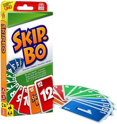 All details for the board game Skip-Bo and similar games