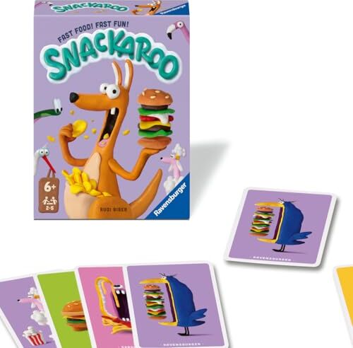 All details for the board game Snackaroo and similar games