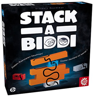 All details for the board game Stack-A-Biddi and similar games