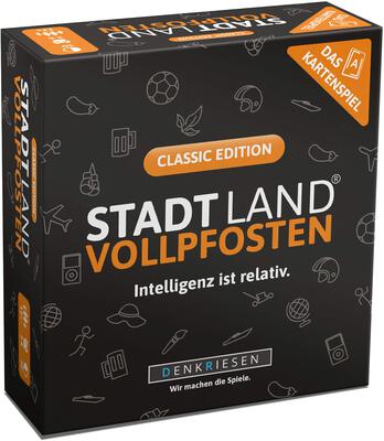 All details for the board game Stadt Land Vollpfosten: Das Kartenspiel – Classic Edition and similar games