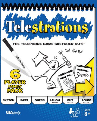 All details for the board game Telestrations: 6 Player Family Pack and similar games