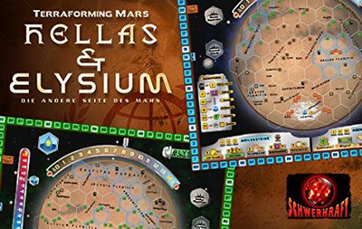 All details for the board game Terraforming Mars: Hellas & Elysium and similar games