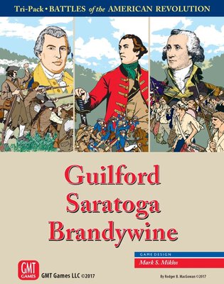 All details for the board game Battles of the American Revolution Tri-pack: Guilford, Saratoga, Brandywine and similar games