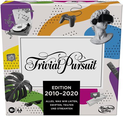 All details for the board game Trivial Pursuit: Decades – 2010 to 2020 and similar games