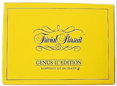 All details for the board game Trivial Pursuit: Genus II and similar games