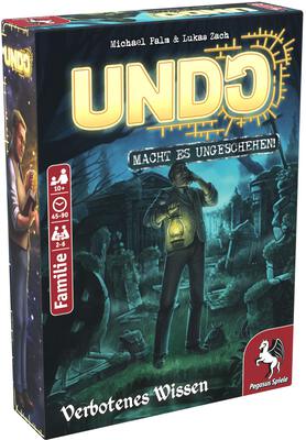All details for the board game UNDO: Forbidden Knowledge and similar games