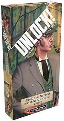All details for the board game Unlock!: Heroic Adventures â€“ Sherlock Holmes: Der scharlachrote Faden and similar games