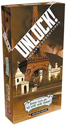 All details for the board game Unlock!: Timeless Adventures â€“ ArsÃ¨ne Lupin und der groÃŸe weiÃŸe Diamant and similar games