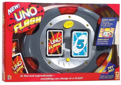 All details for the board game UNO Flash and similar games