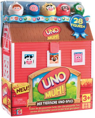 All details for the board game UNO Moo! and similar games