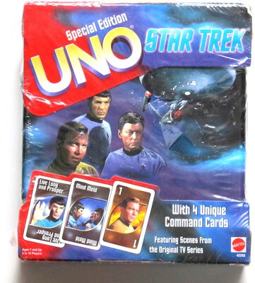 All details for the board game UNO: Star Trek and similar games