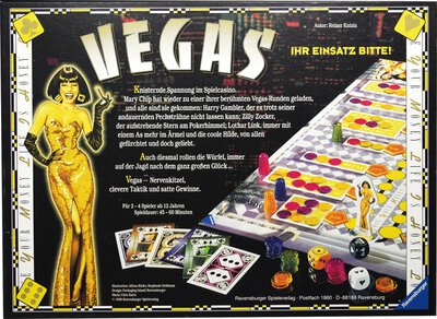 All details for the board game Vegas and similar games