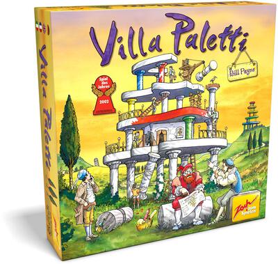 All details for the board game Villa Paletti and similar games