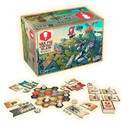 All details for the board game War For Chicken Island and similar games
