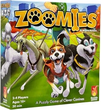 All details for the board game Zoomies and similar games