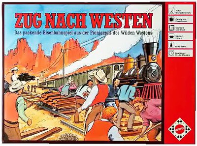 All details for the board game Zug nach Westen and similar games