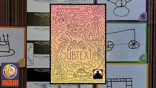 YouTube Review for the game "Subtext" by BoardGameGeek