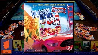 YouTube Review for the game "10 Days in the USA" by BoardGameGeek
