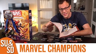YouTube Review for the game "Marvel Champions: The Card Game" by Shut Up & Sit Down